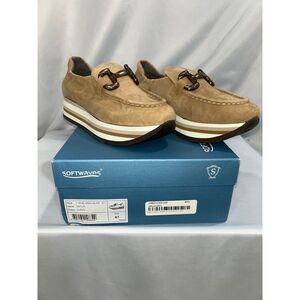 Softwaves Women's Caitlin Sneaker In Leather Tan